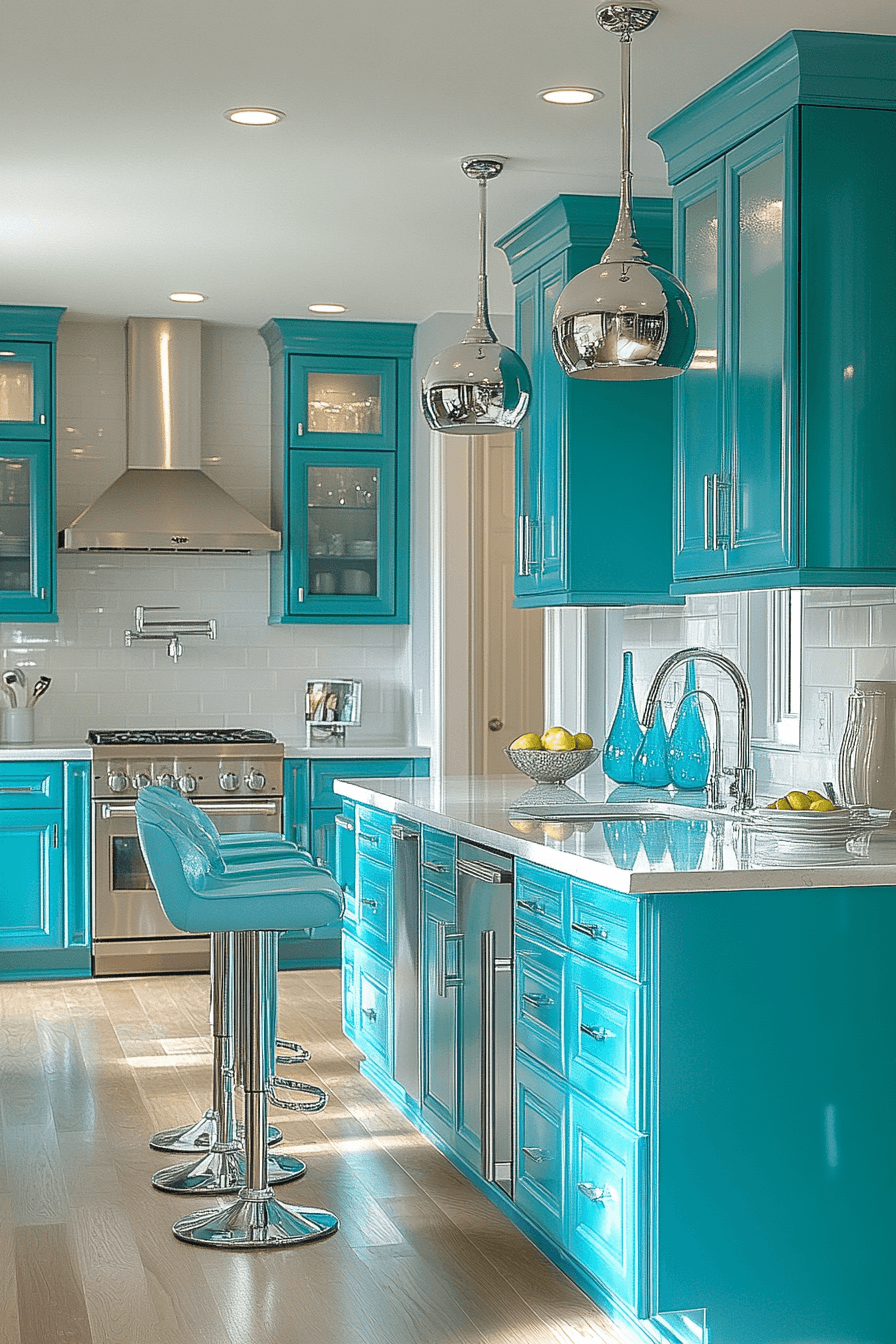 jewel tone kitchen