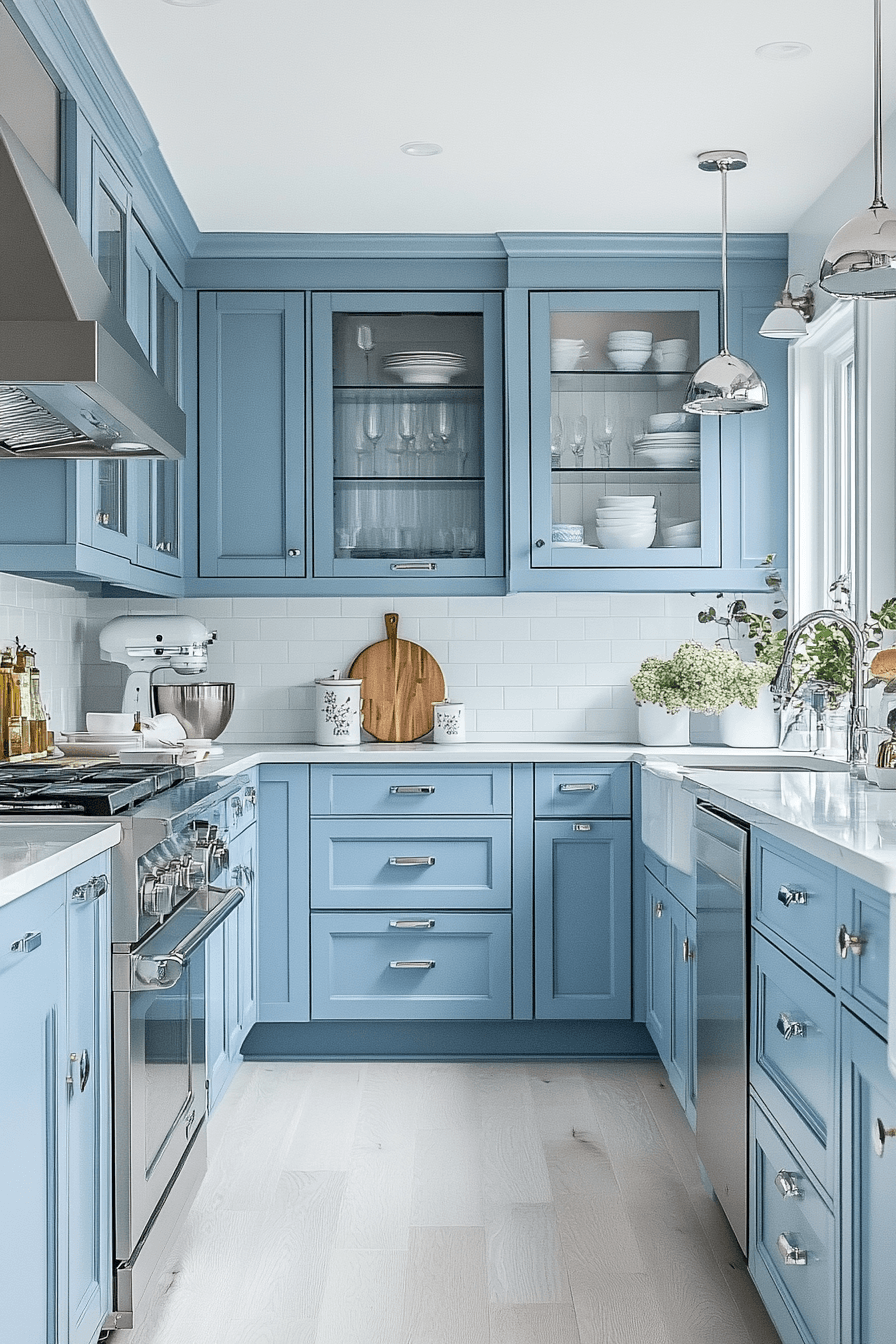 Light Blue Kitchen Cabinets
