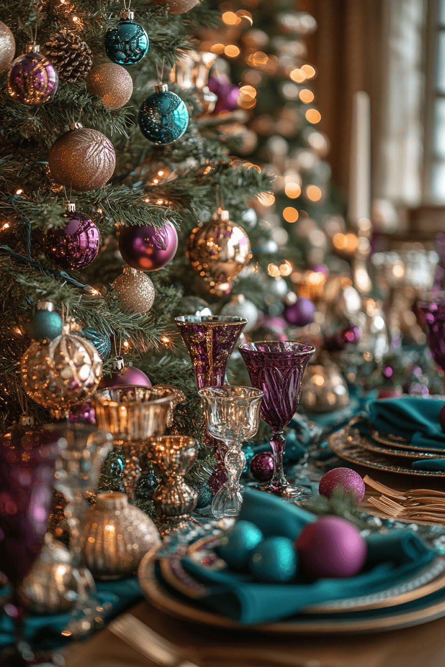 jewel tone christmas decor