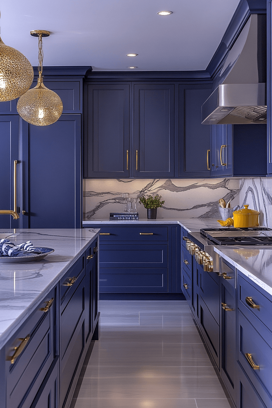 jewel tone kitchen