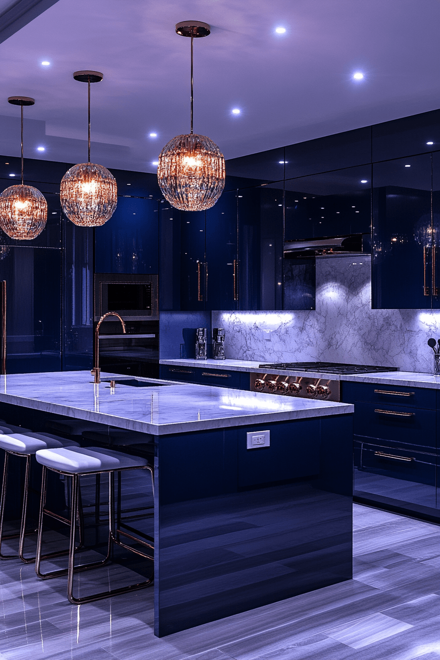 jewel tone kitchen
