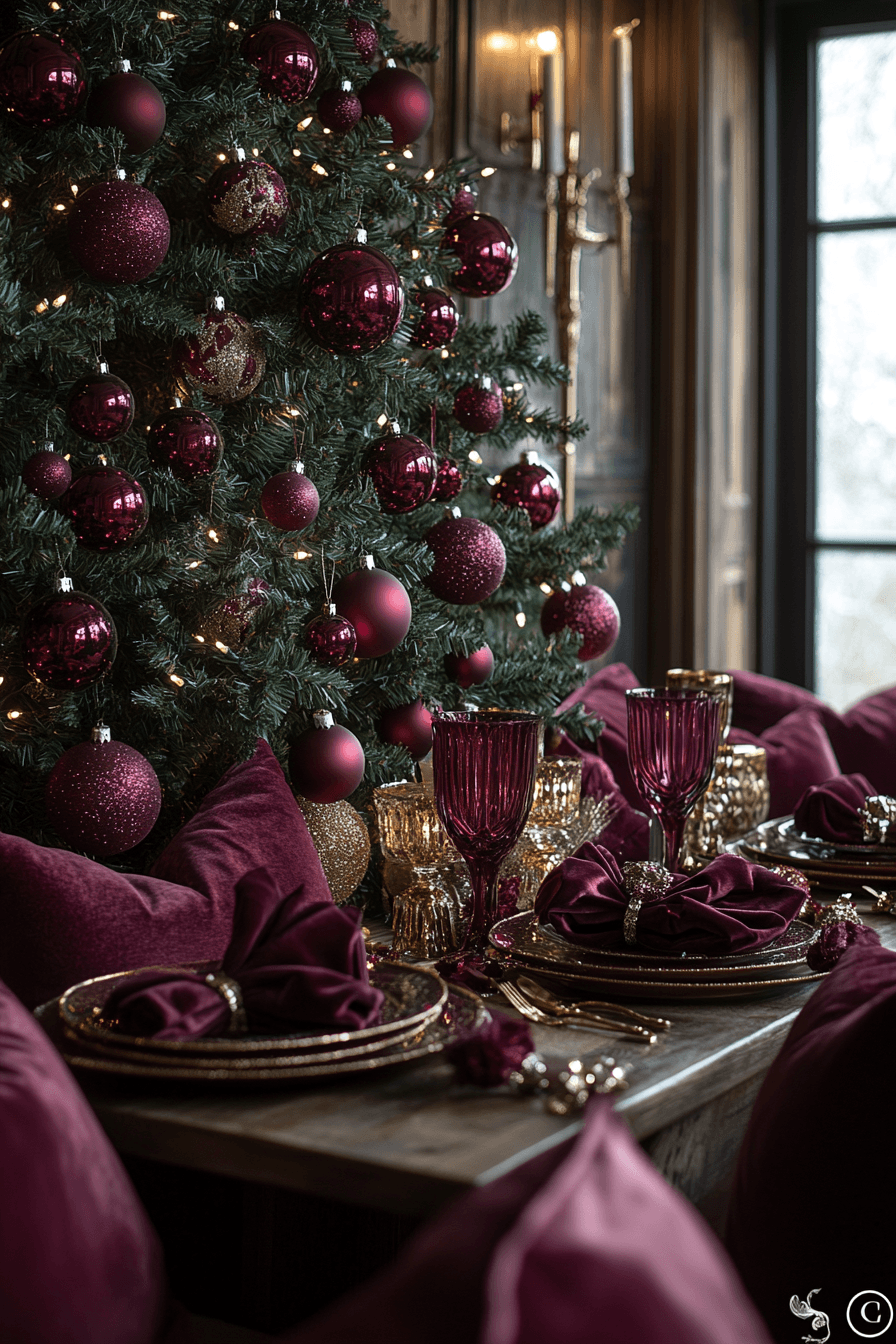 jewel tone christmas decor