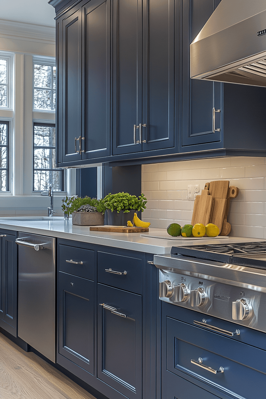 Grey Cabinets White Countertops