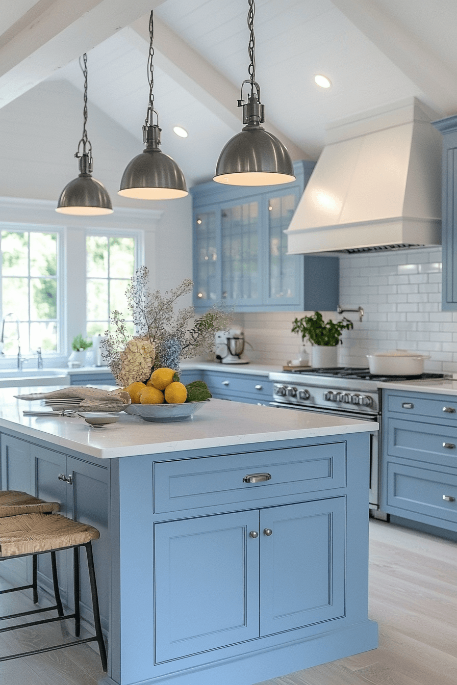 Light Blue Kitchen Cabinets