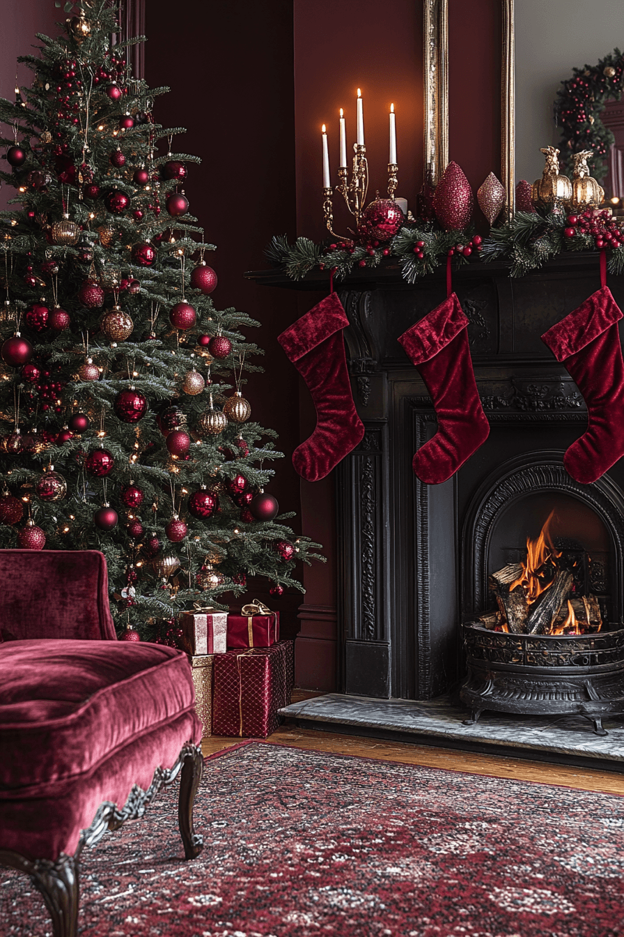 jewel tone christmas decor