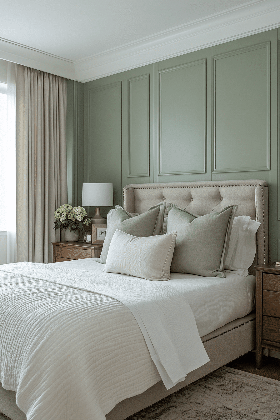 sage green bedroom