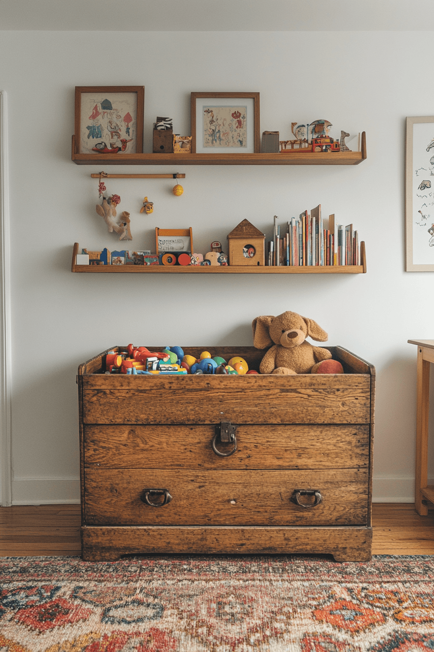 vintage kids room