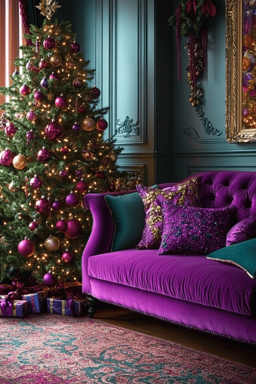 jewel tone christmas decor
