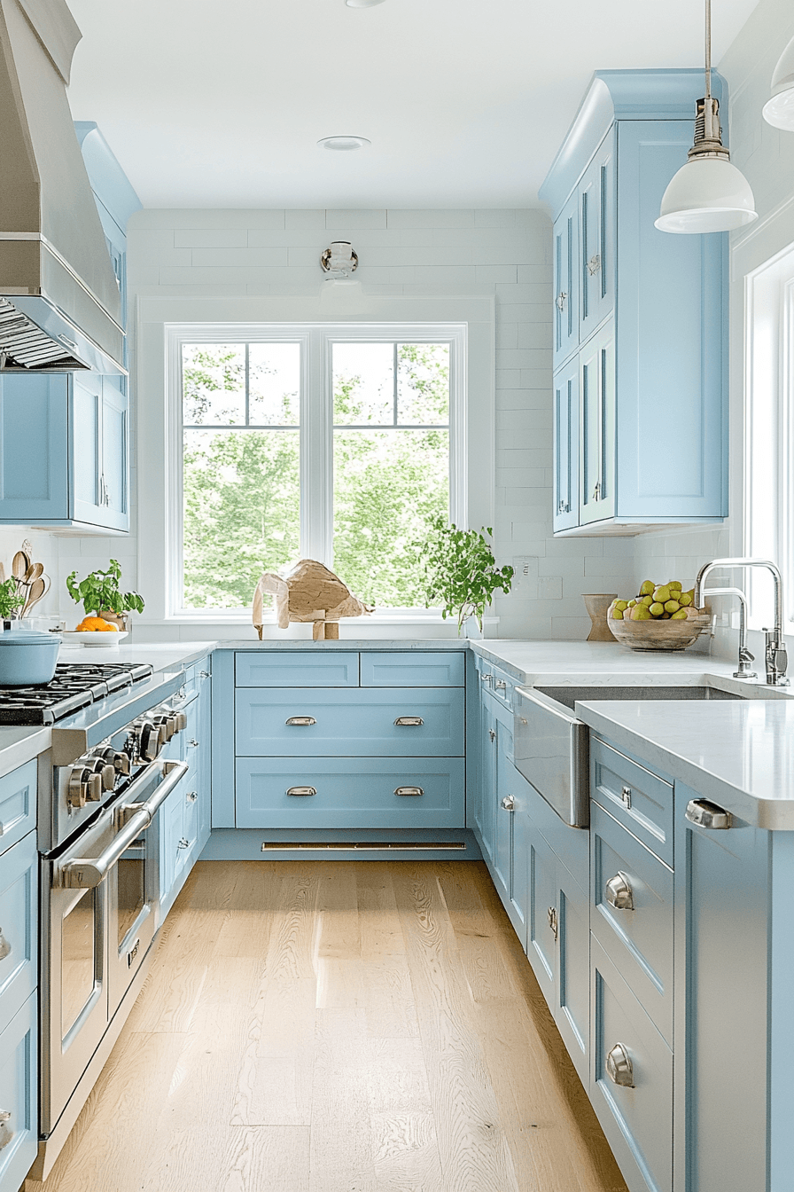 Light Blue Kitchen Cabinets