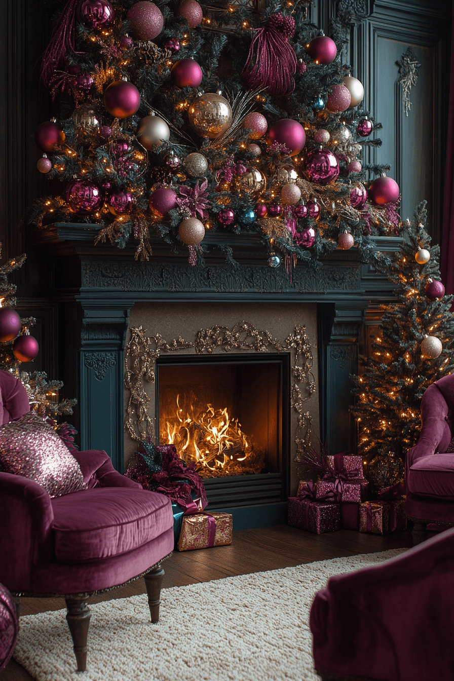 jewel tone christmas decor