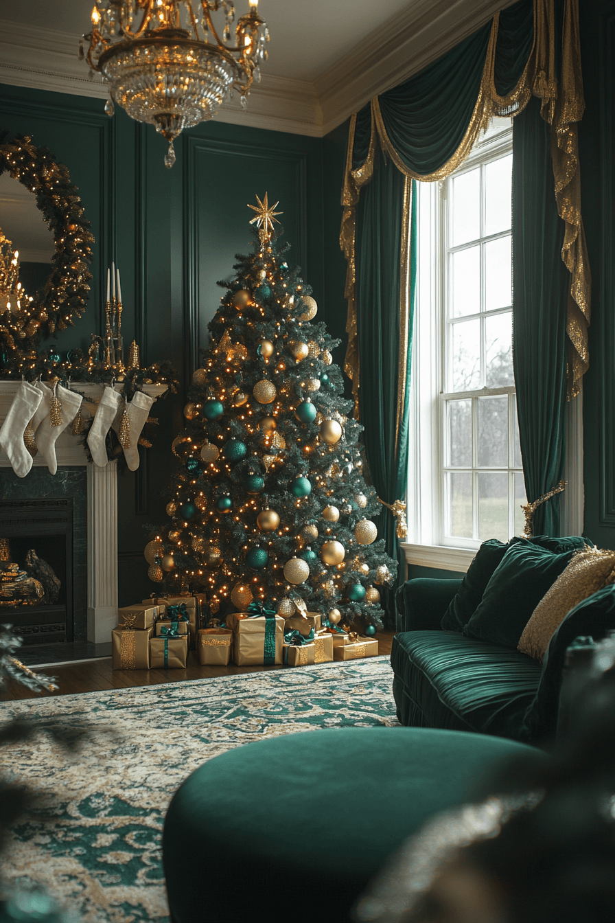 jewel tone christmas decor