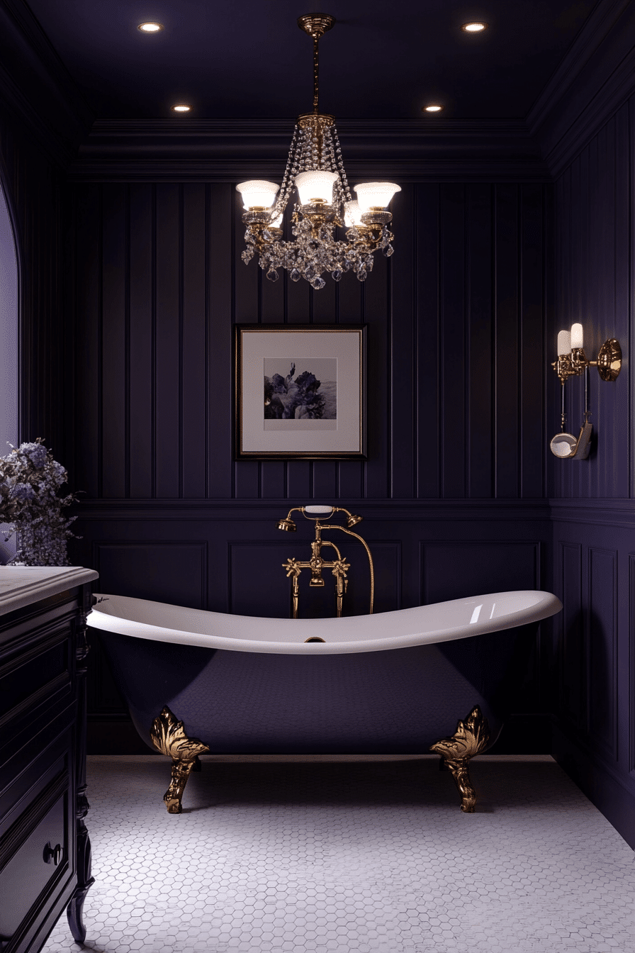 jewel tone bathroom