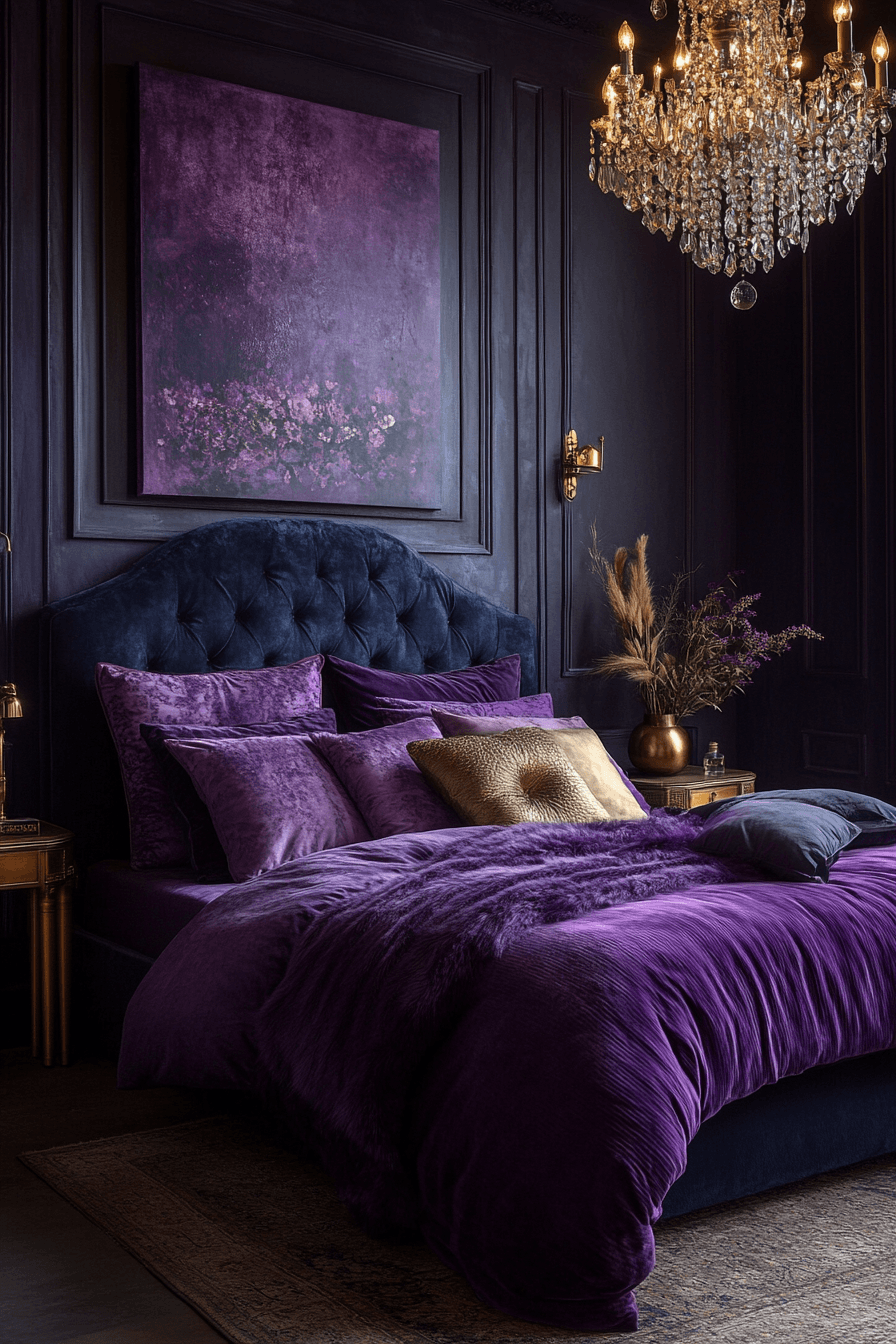 jewel tone bedroom