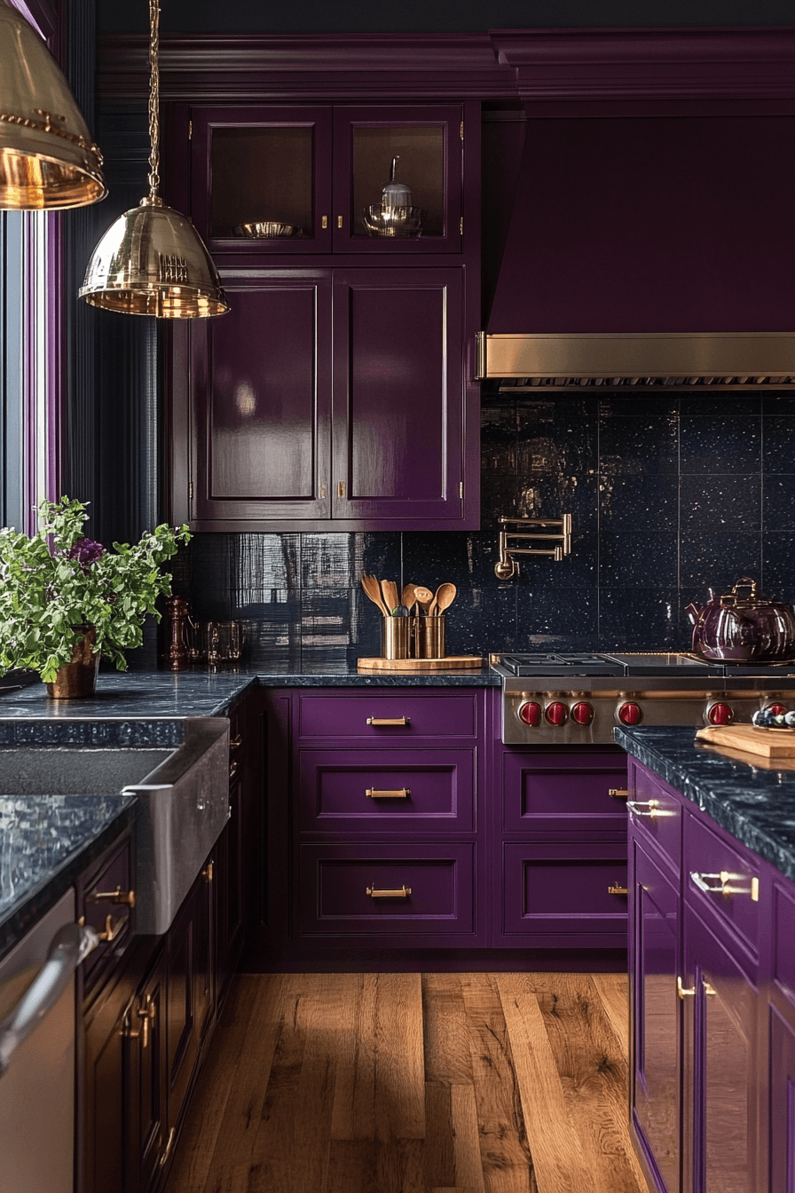 jewel tone kitchen