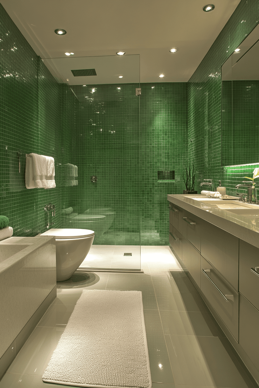 sage green bathroom