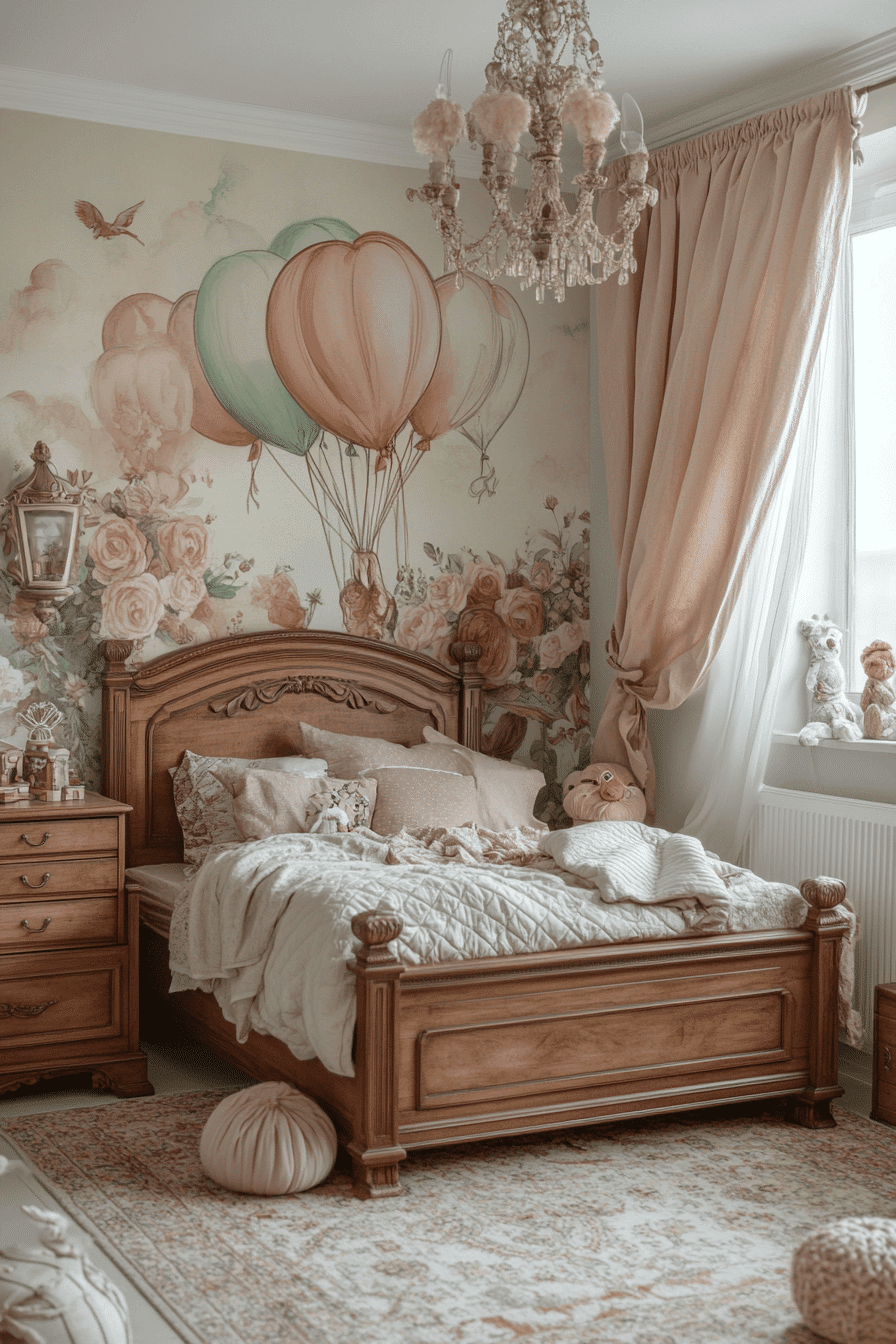 vintage kids room