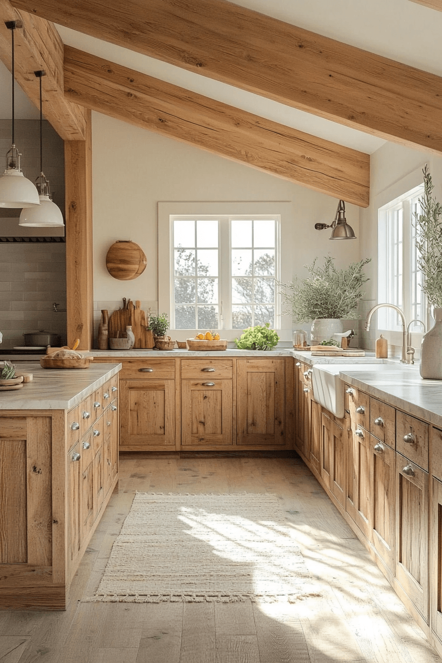 Rustic Farmhouse Kitchen Cabinets