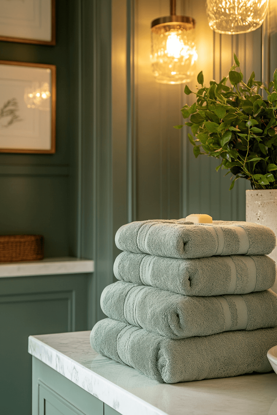 sage green bathroom