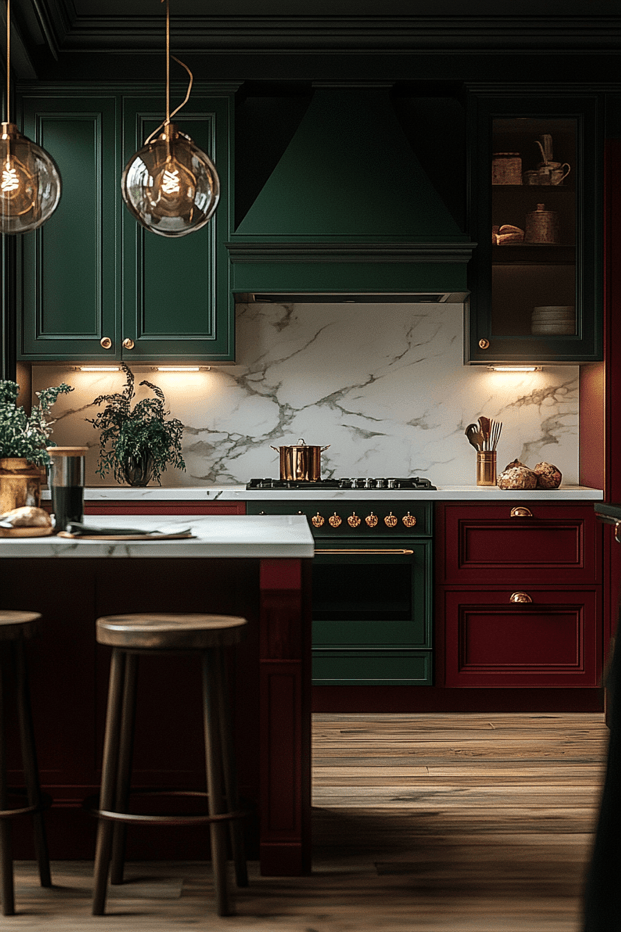 jewel tone kitchen