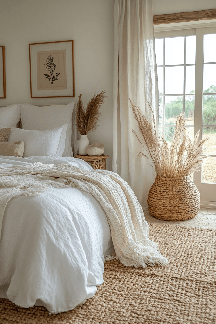 White Boho Bedroom Ideas