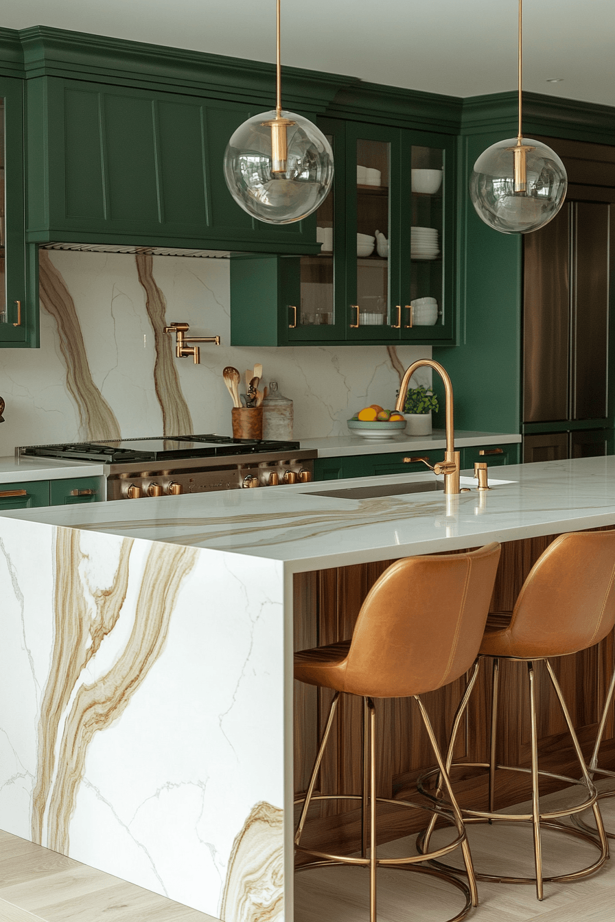 jewel tone kitchen