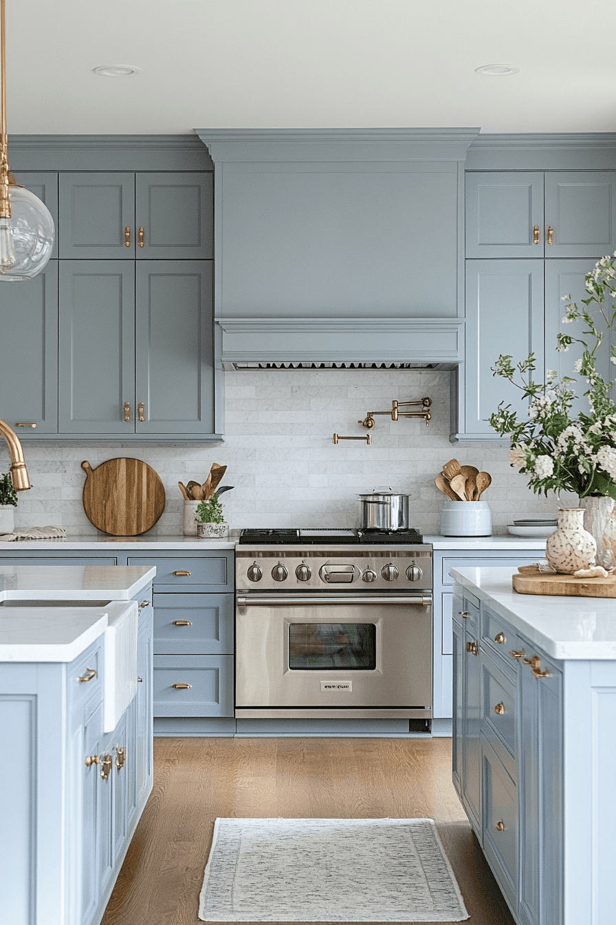 Light Blue Kitchen Cabinets