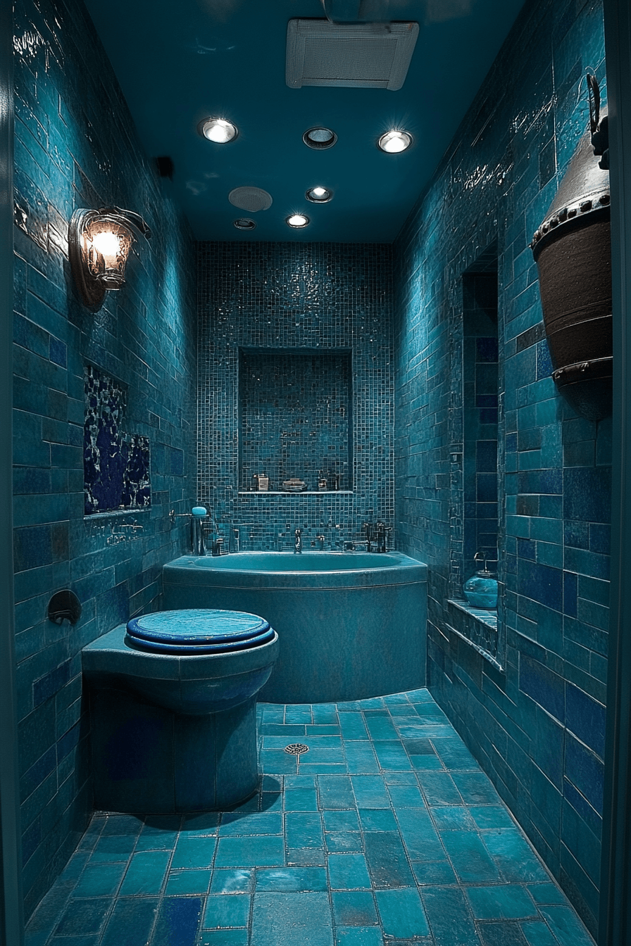 jewel tone bathroom
