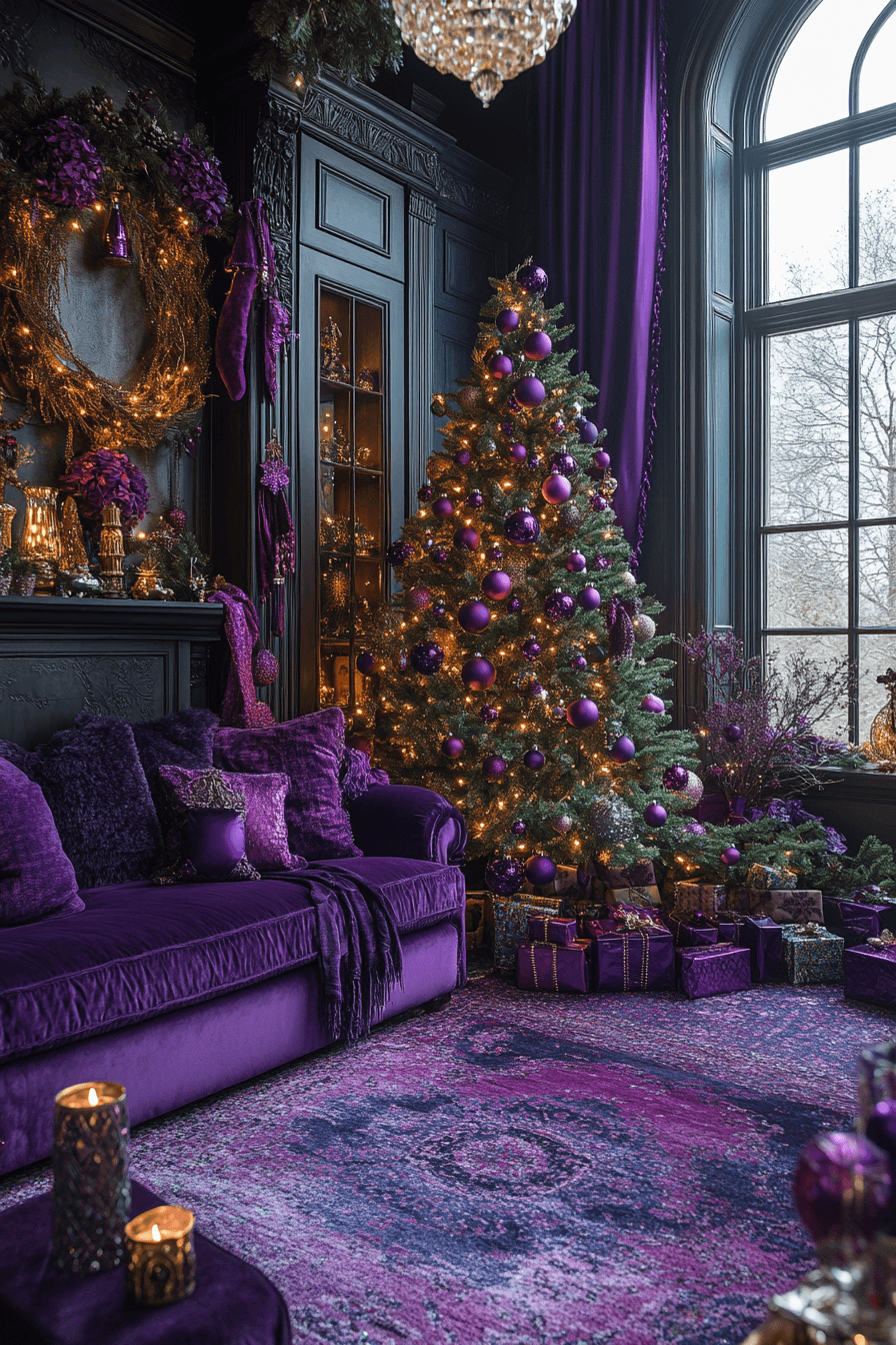 jewel tone christmas decor