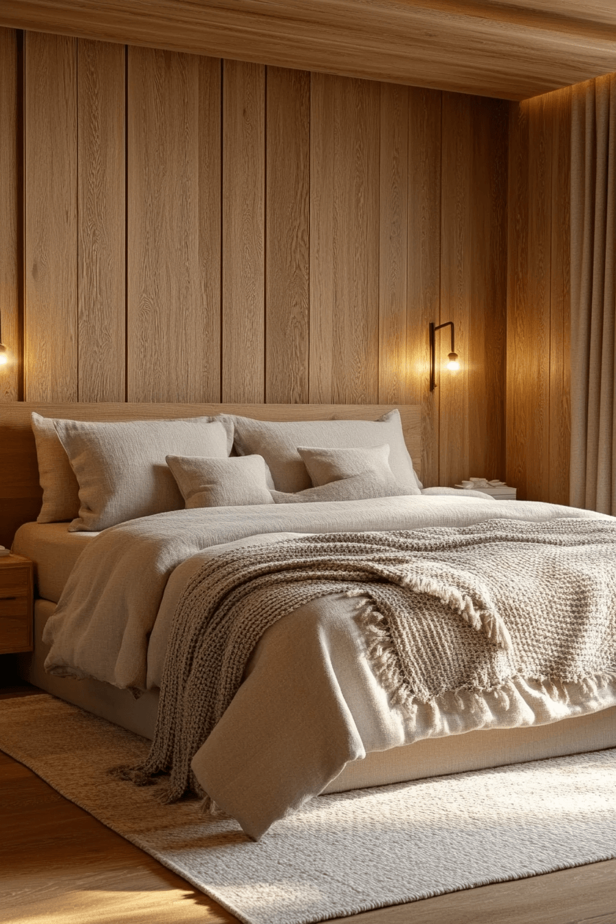 natural wood bedroom ideas