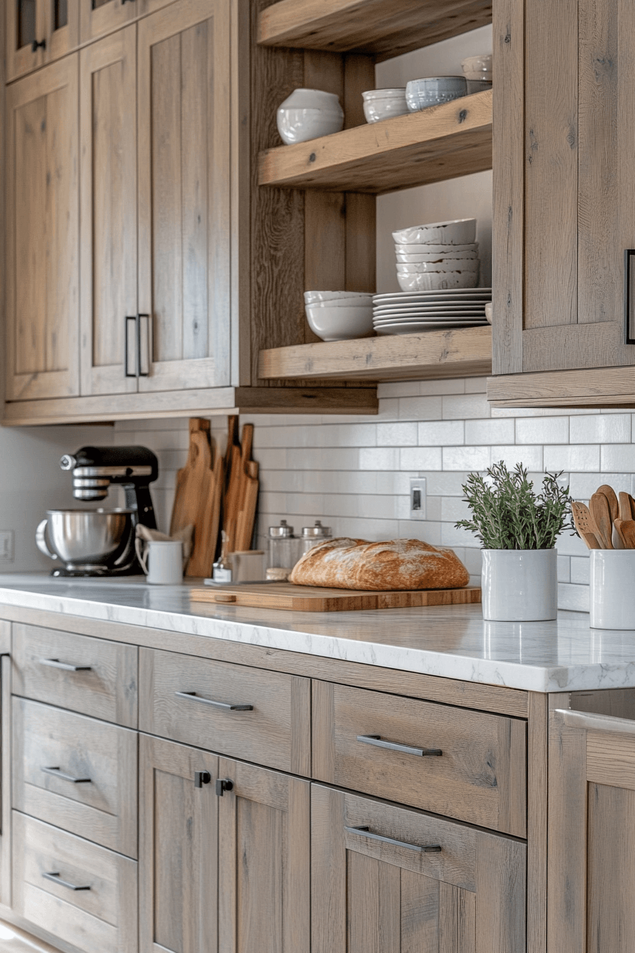 Rustic Farmhouse Kitchen Cabinets