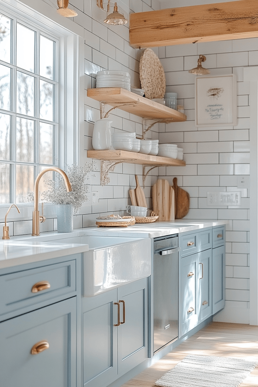 Light Blue Kitchen Cabinets