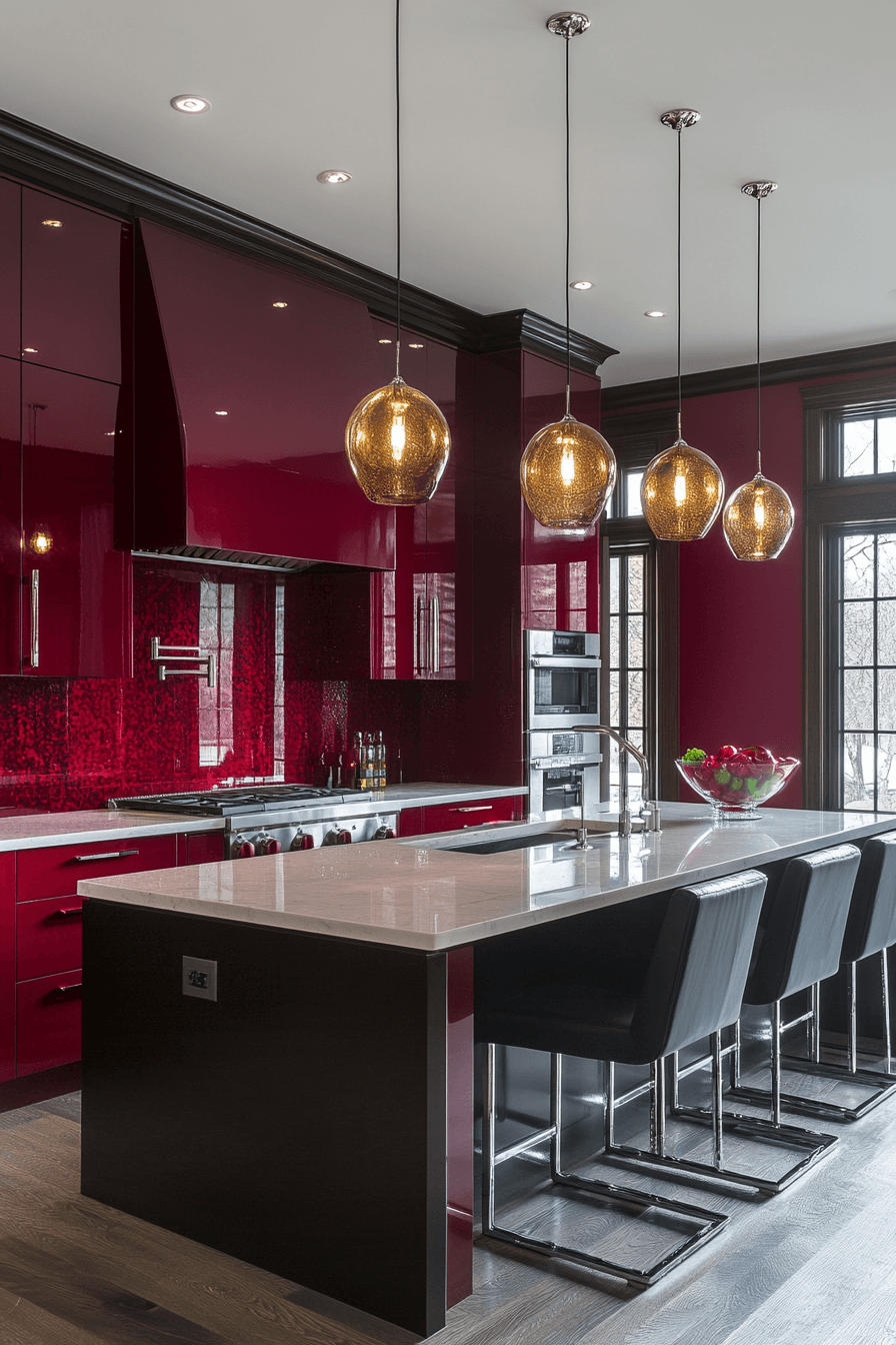 jewel tone kitchen