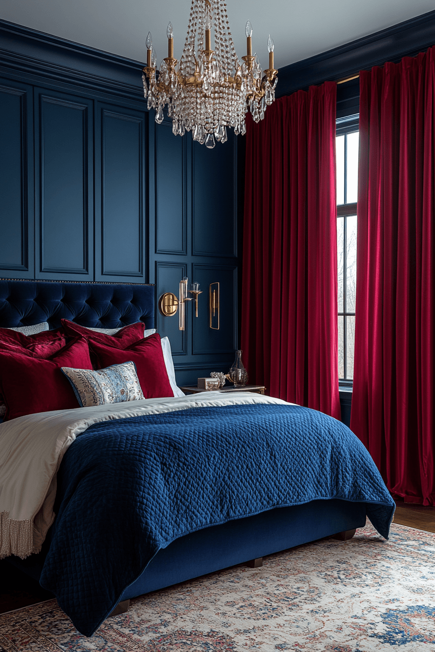 jewel tone bedroom
