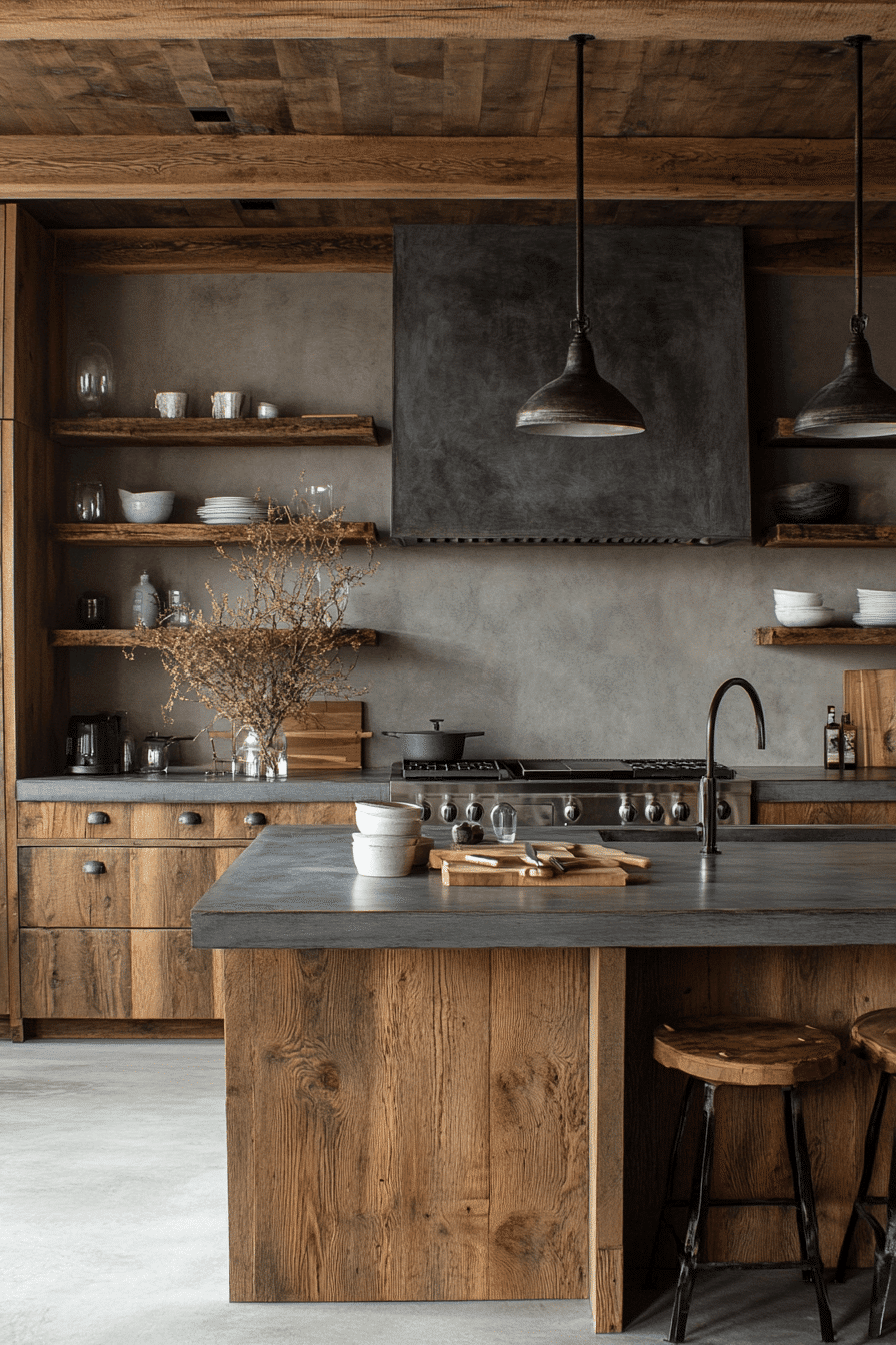 Rustic Farmhouse Kitchen Cabinets