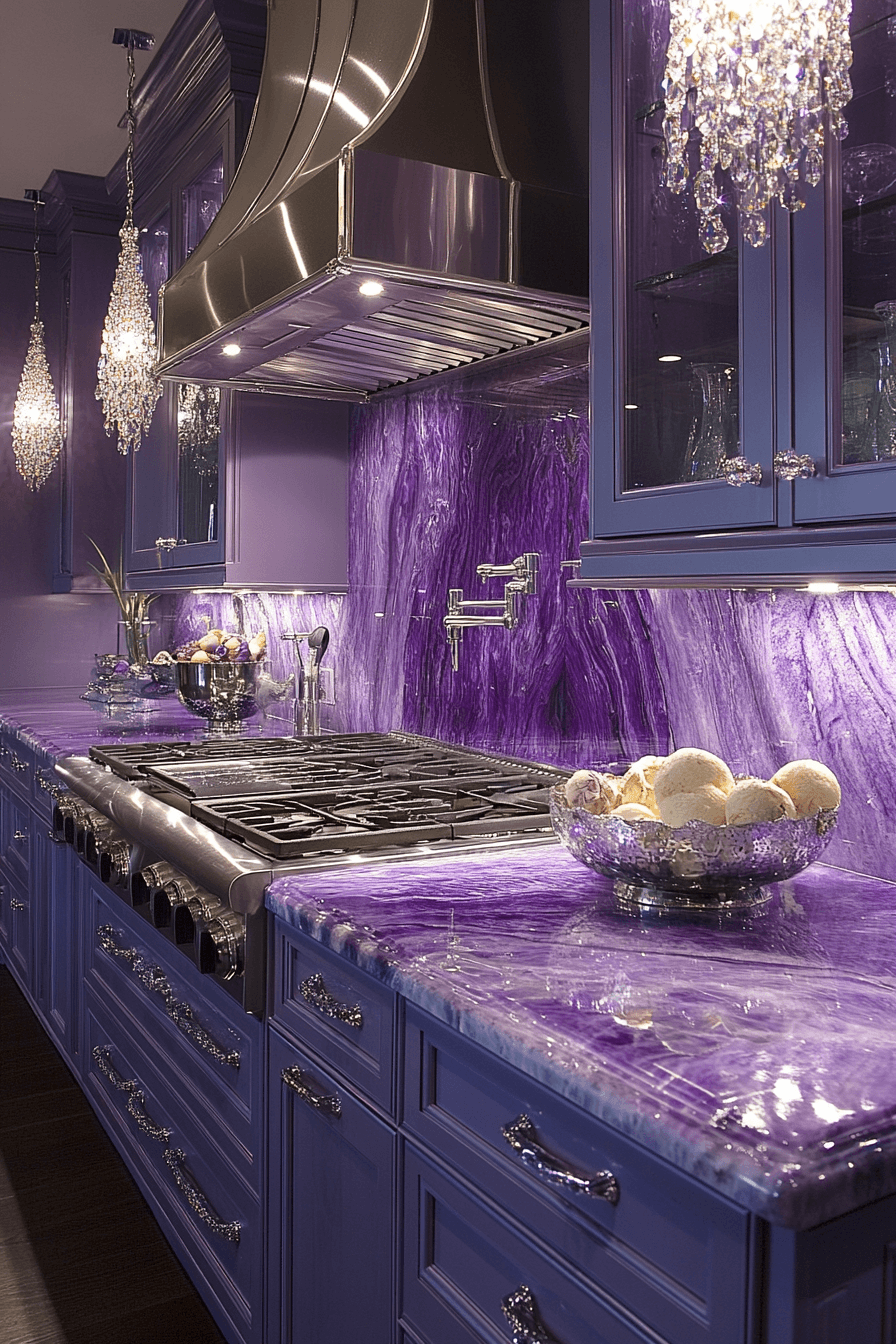 jewel tone kitchen