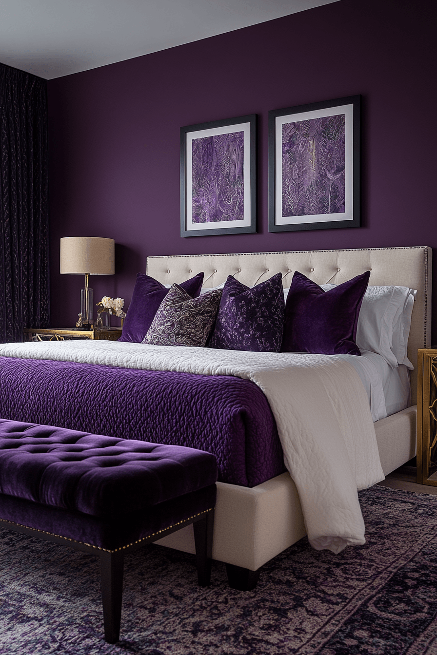 jewel tone bedroom