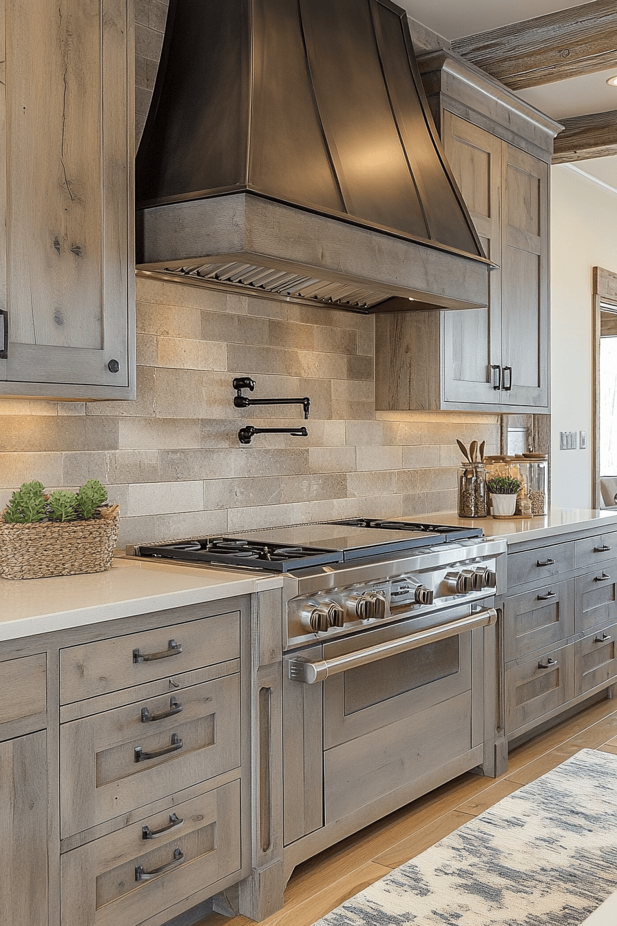 Rustic Farmhouse Kitchen Cabinets