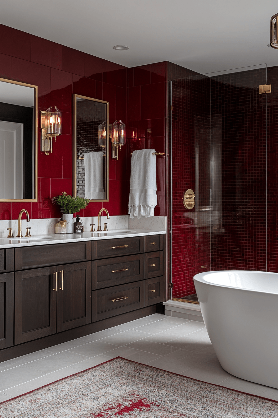 jewel tone bathroom