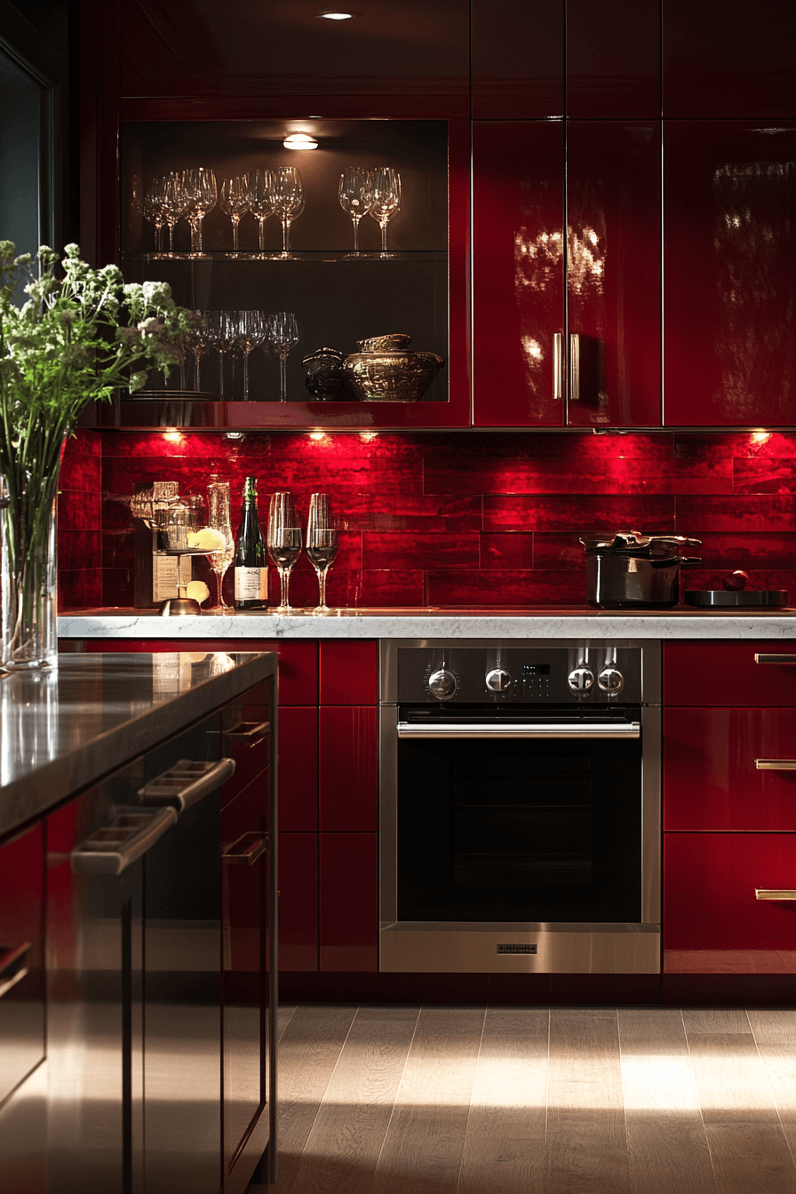 jewel tone kitchen