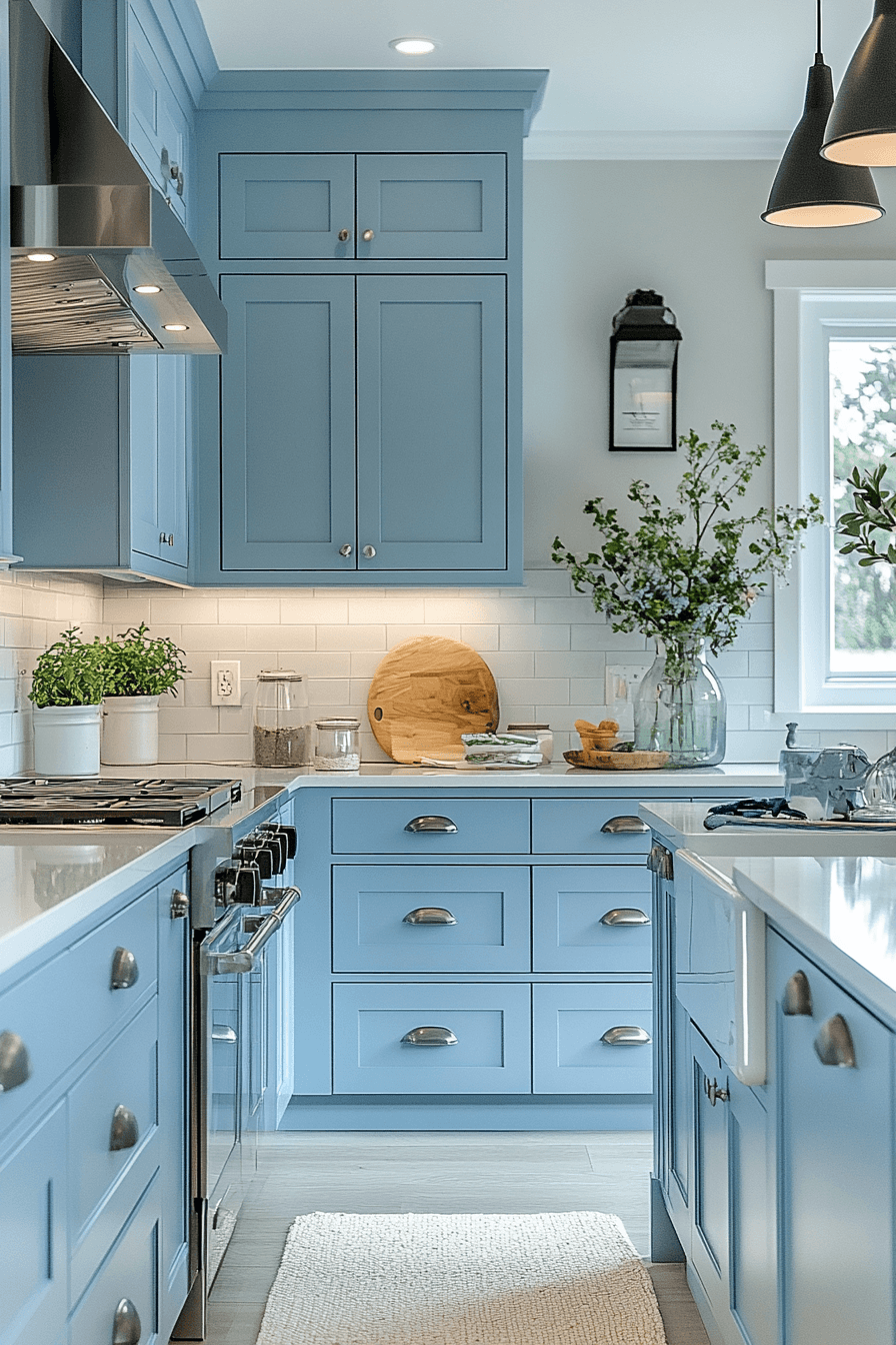 Light Blue Kitchen Cabinets