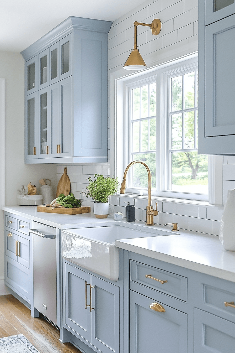 Light Blue Kitchen Cabinets