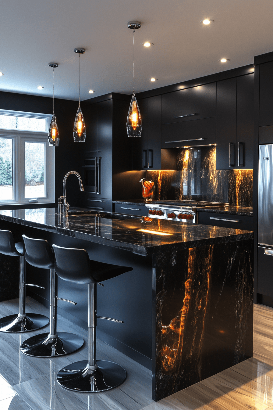jewel tone kitchen