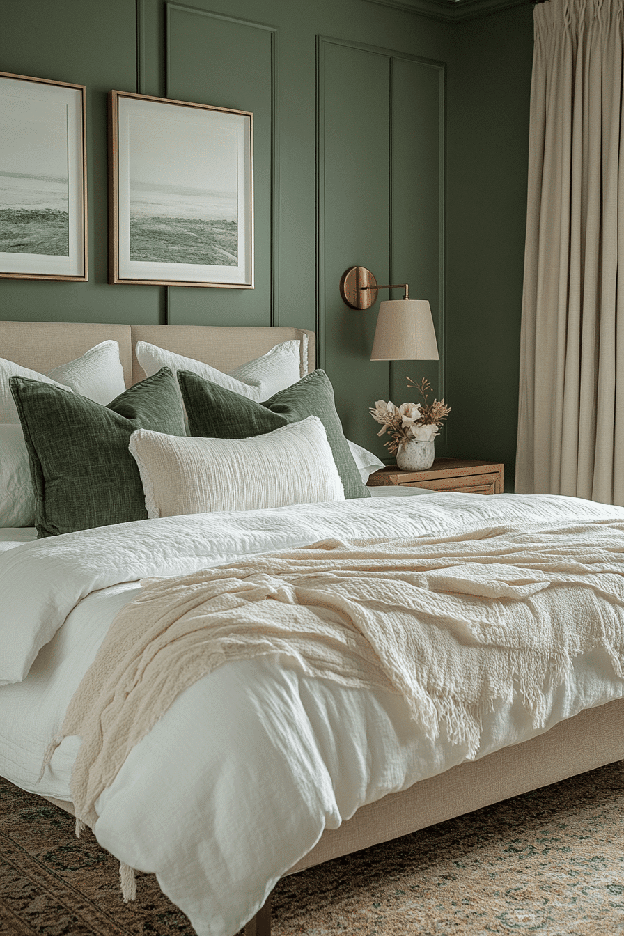 sage green bedroom