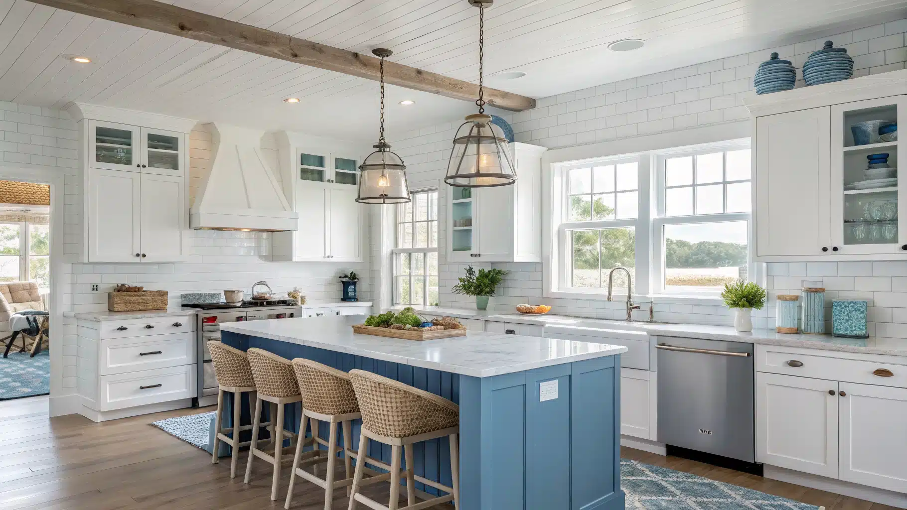 29 Coastal Kitchen Ideas That Bring Beach House Vibes to Your Home - My ...