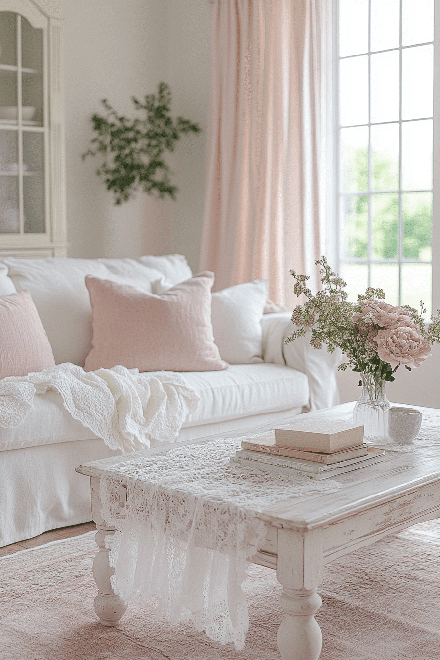 29 Shabby Chic Living Room Ideas That Feel Cozy, Romantic, and ...