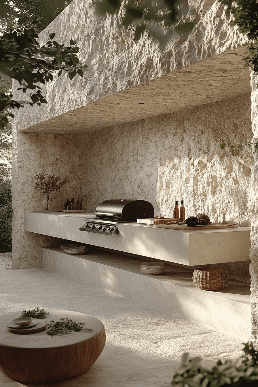 outdoor bbq area