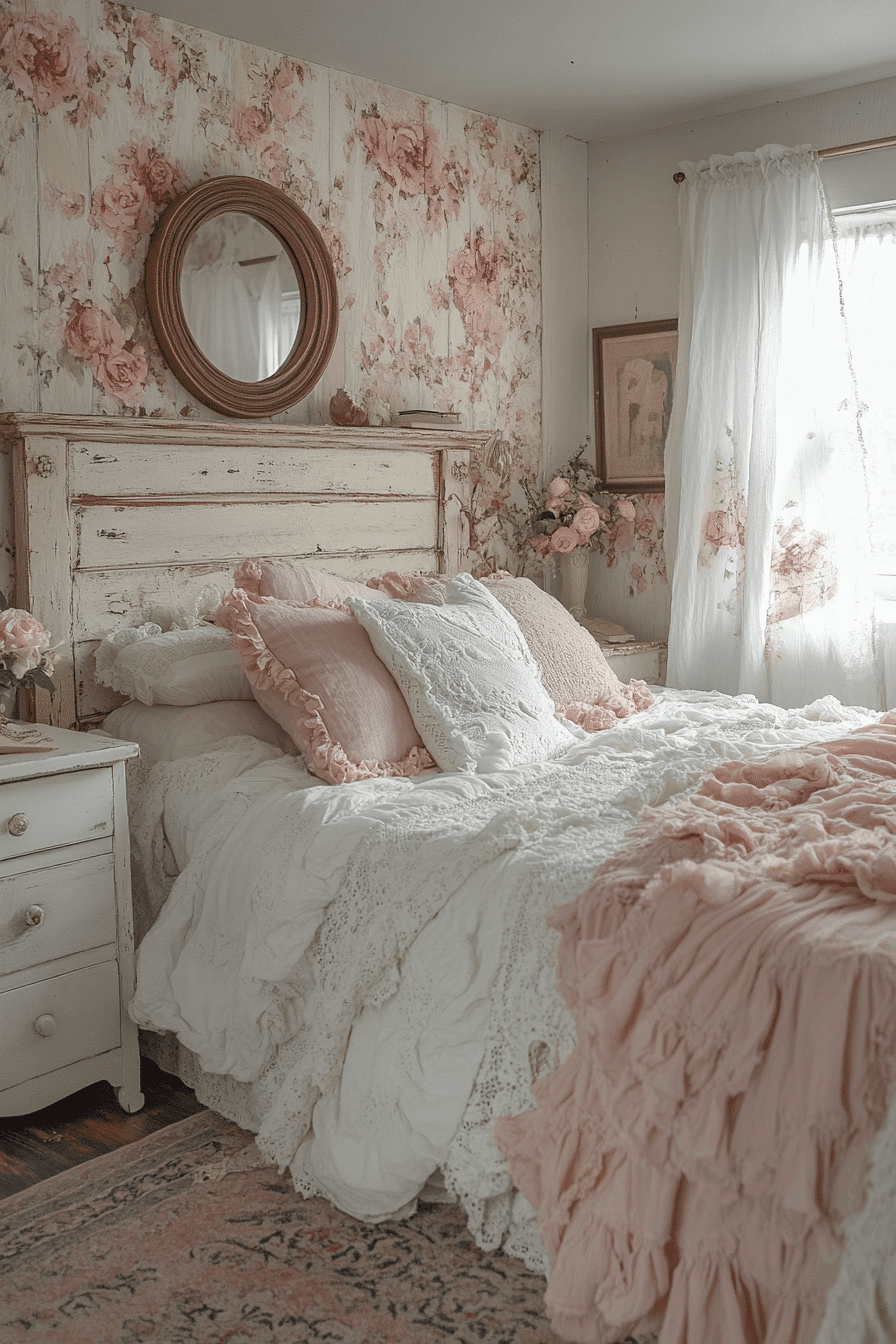29 Vintage Shabby Chic Bedroom Ideas That Feel Romantic, Soft, and ...