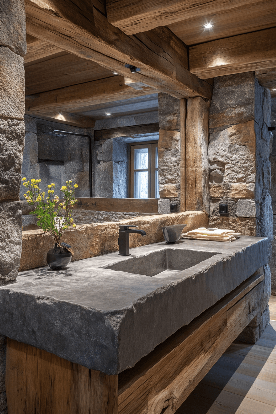 rustic bathroom designs