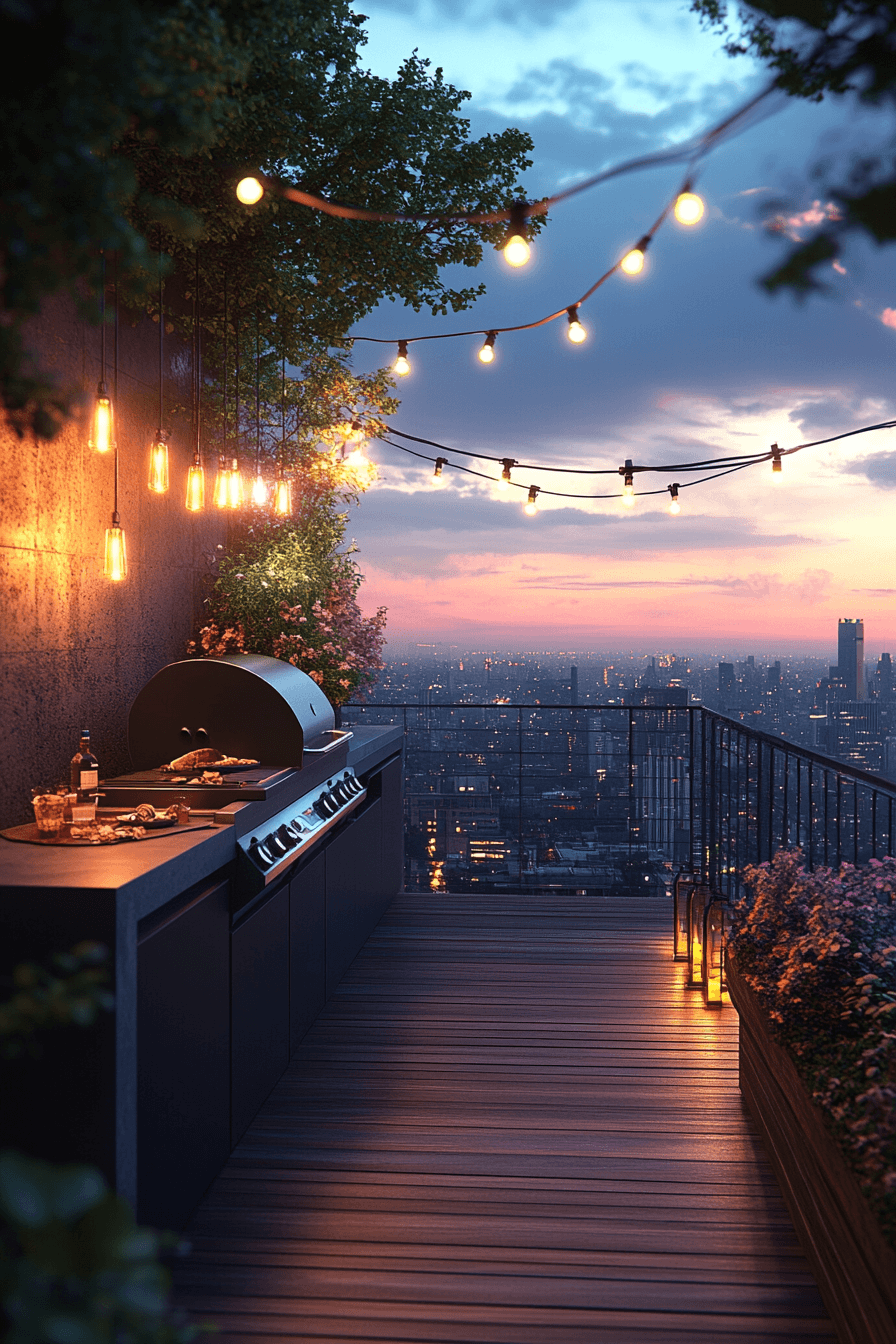 outdoor bbq area