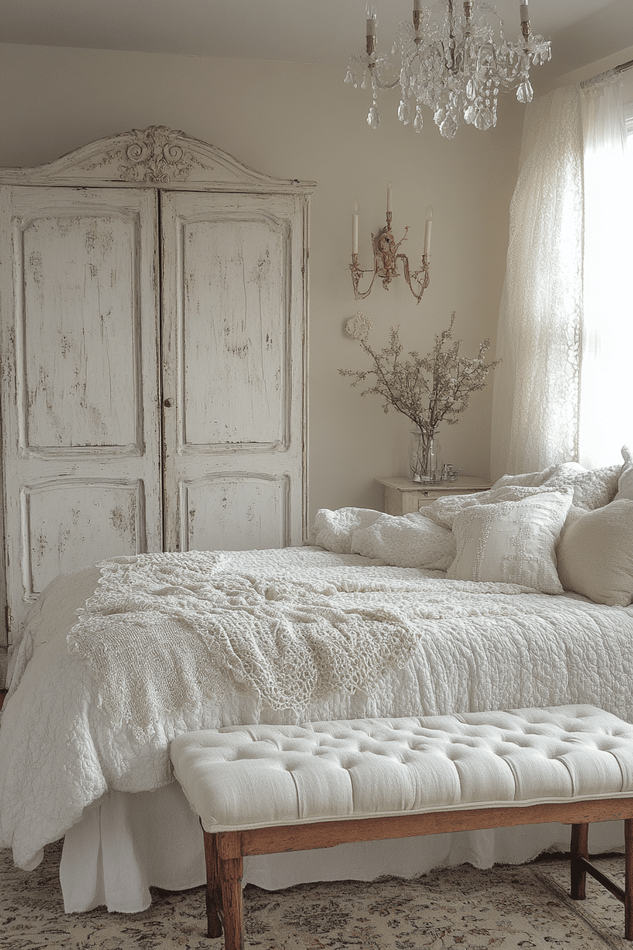 29 Vintage Shabby Chic Bedroom Ideas That Feel Romantic, Soft, and ...